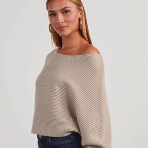 Vici Grey Ribbed Sweater